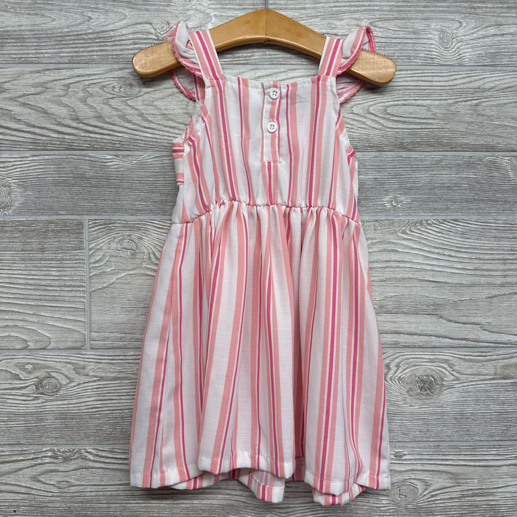 Linen Dress Stripes 2t