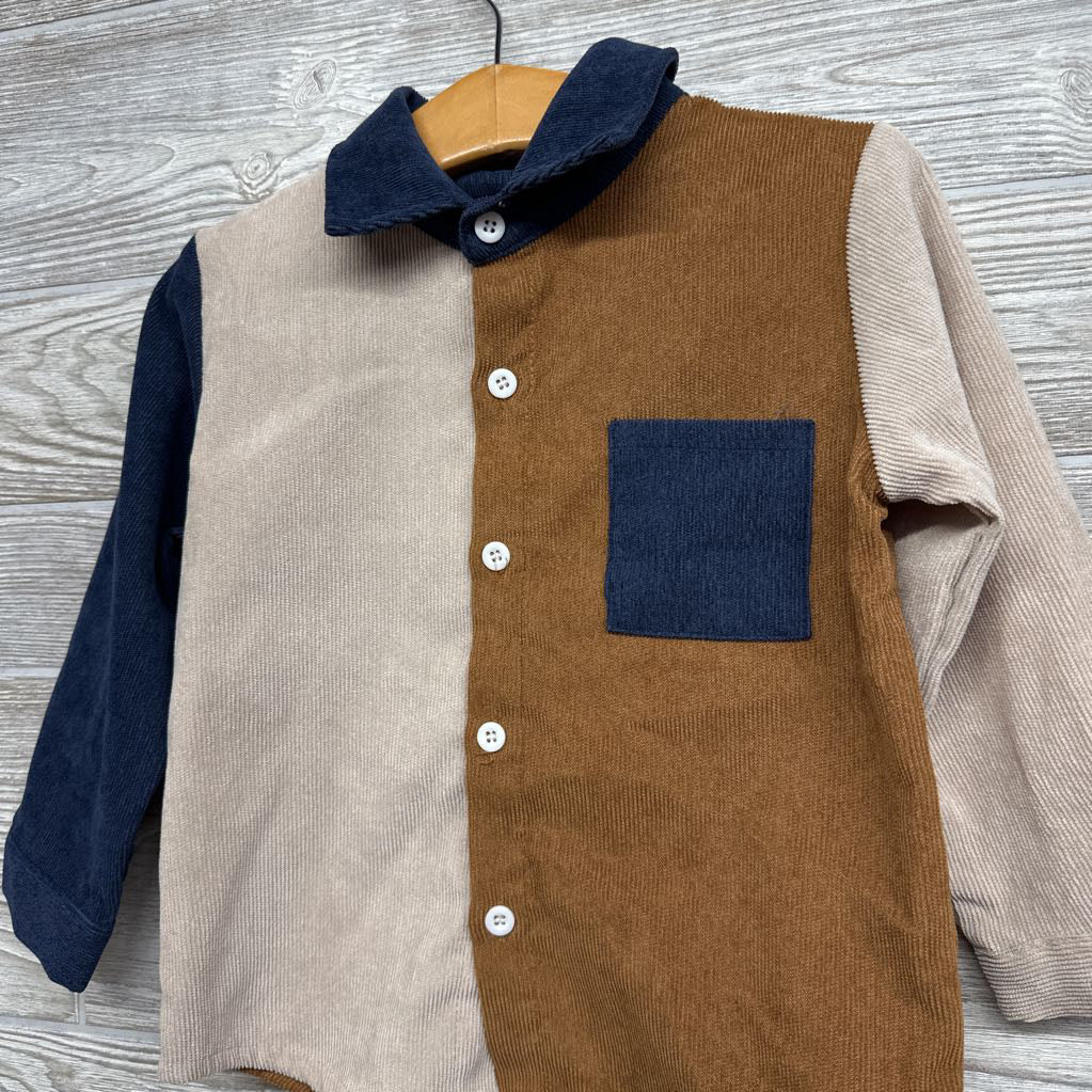 Corduroy Button Up Shirt 3-4
