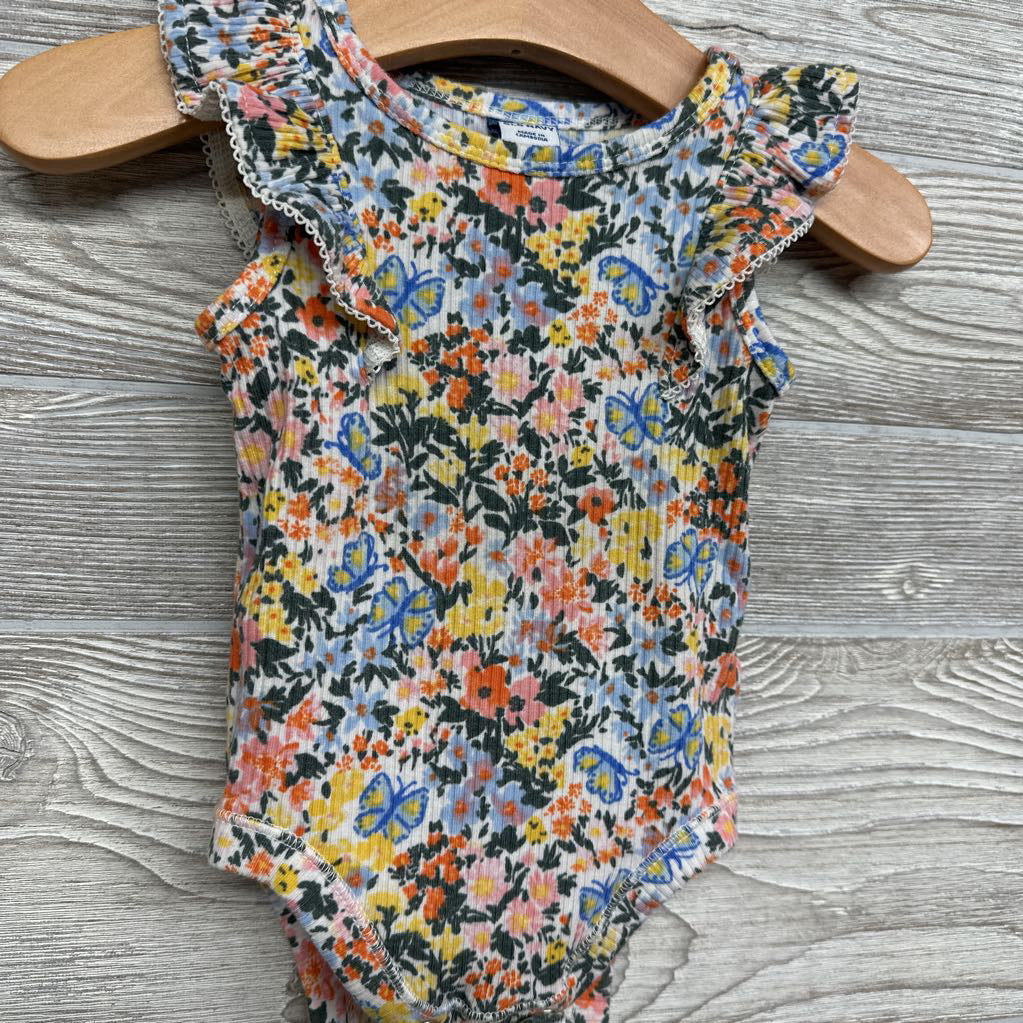 Flutter Sleeve Flowers 3-6M