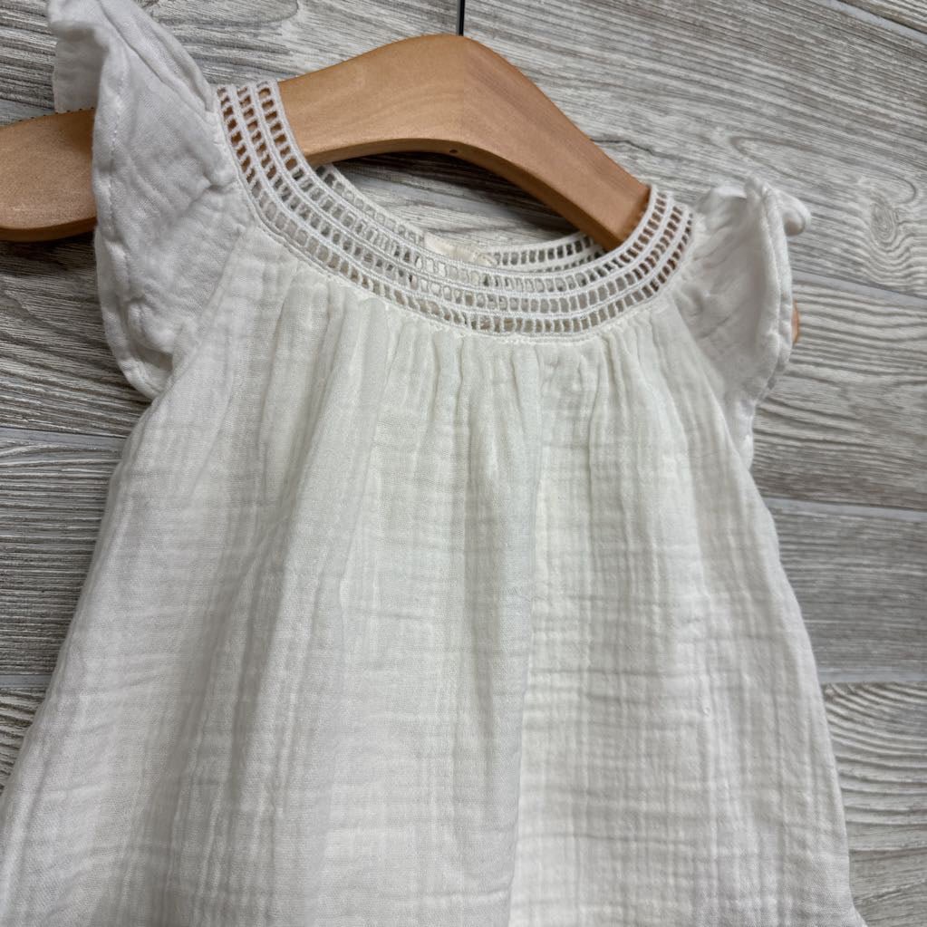Flutter Sleeve Muslin Shirt 12-18M