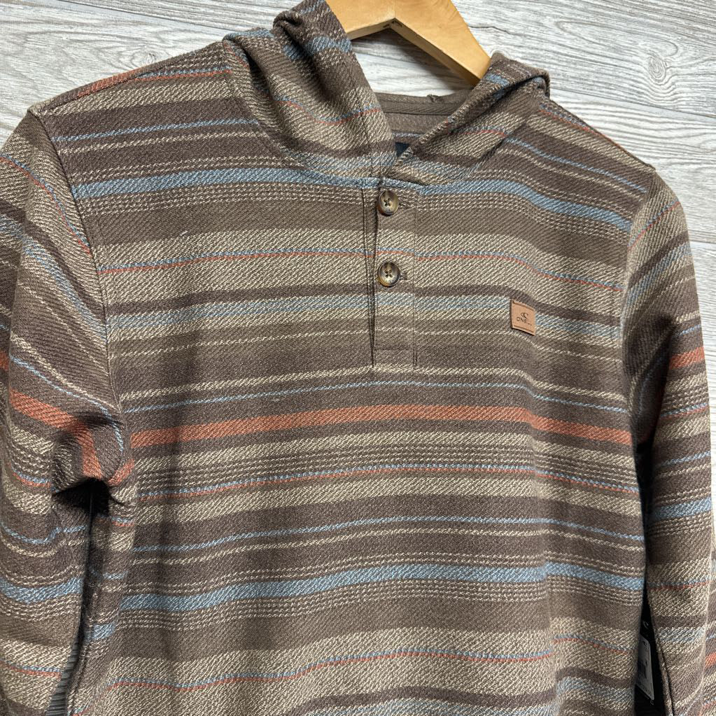 NEW Henley Pullover W/ Hood 14