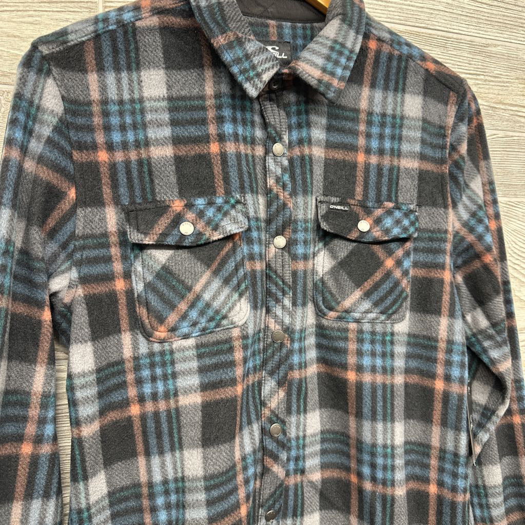 Glacier Plaid Super Fleece Button Up Shirt 16