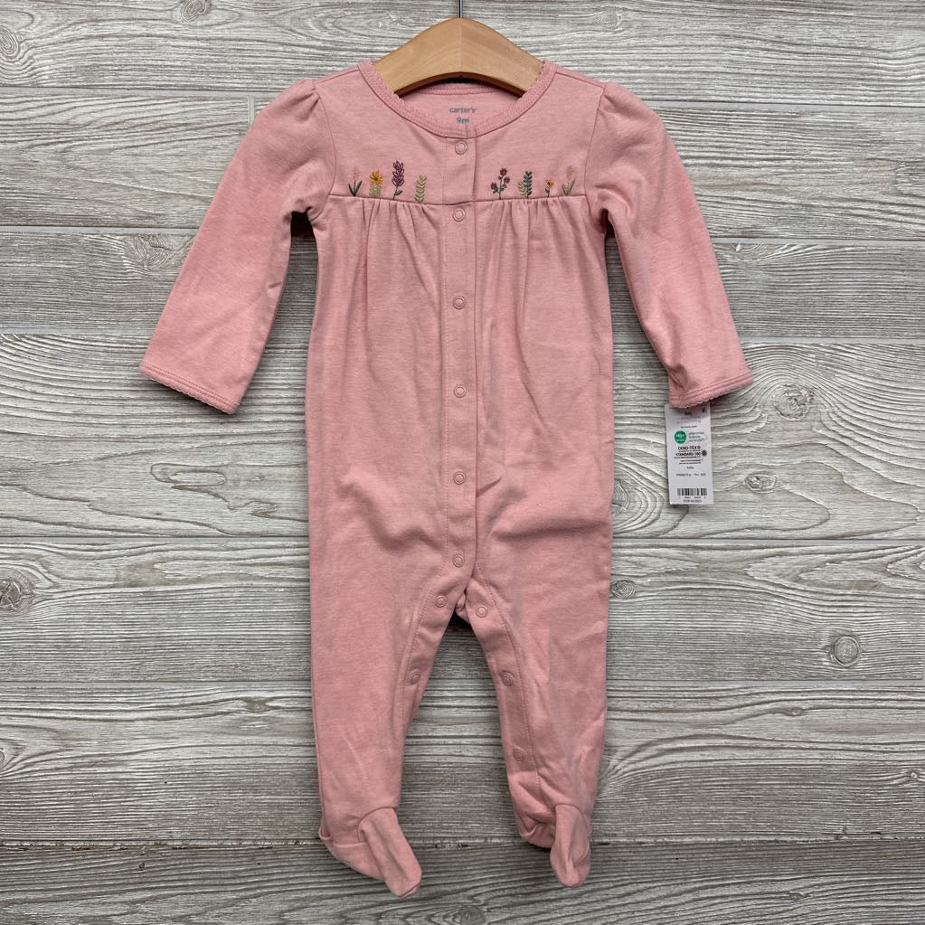 NEW Sleeper Embroidered Flowers 9M
