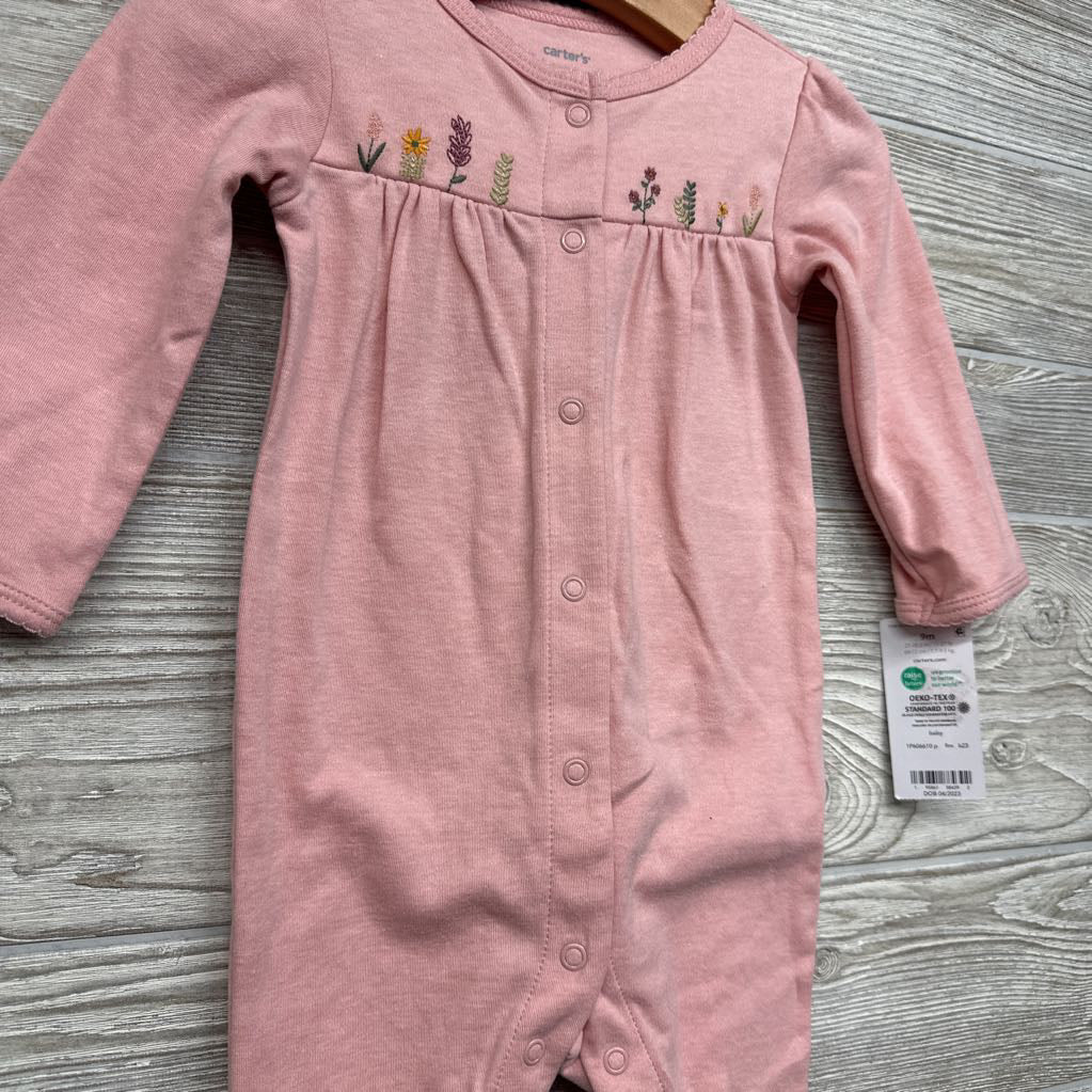 NEW Sleeper Embroidered Flowers 9M