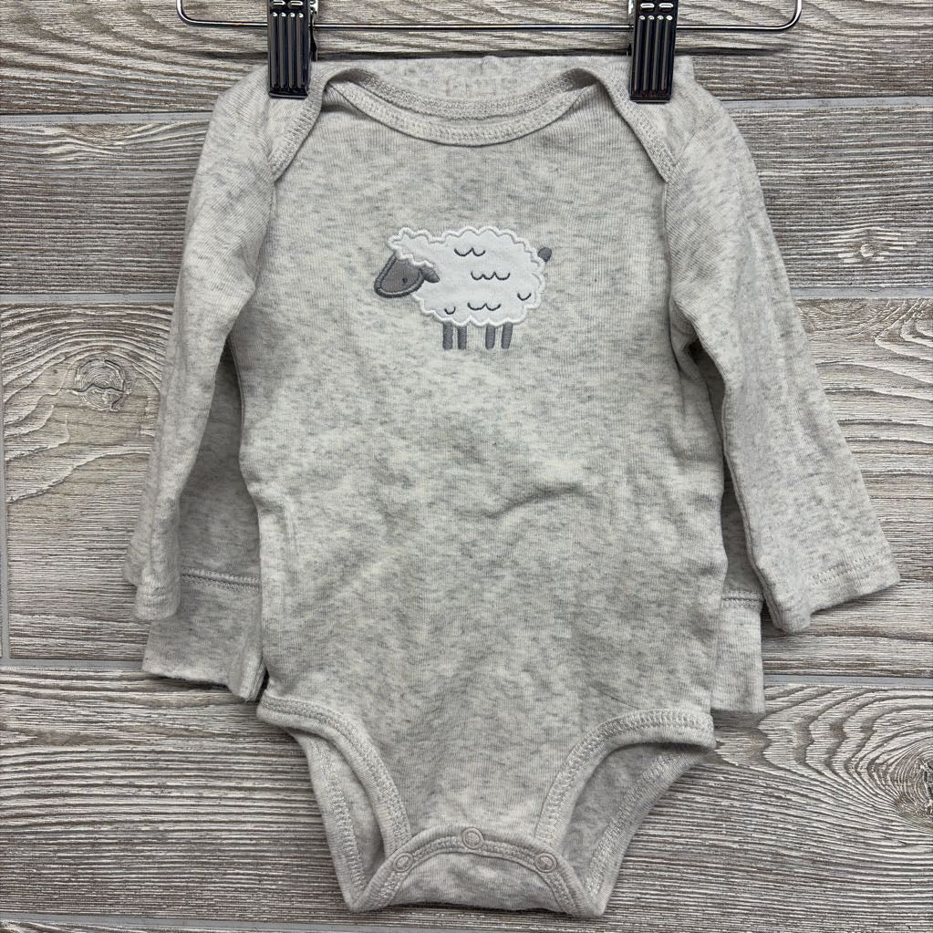 LS Shirt Sheep & Pants 0-3M
