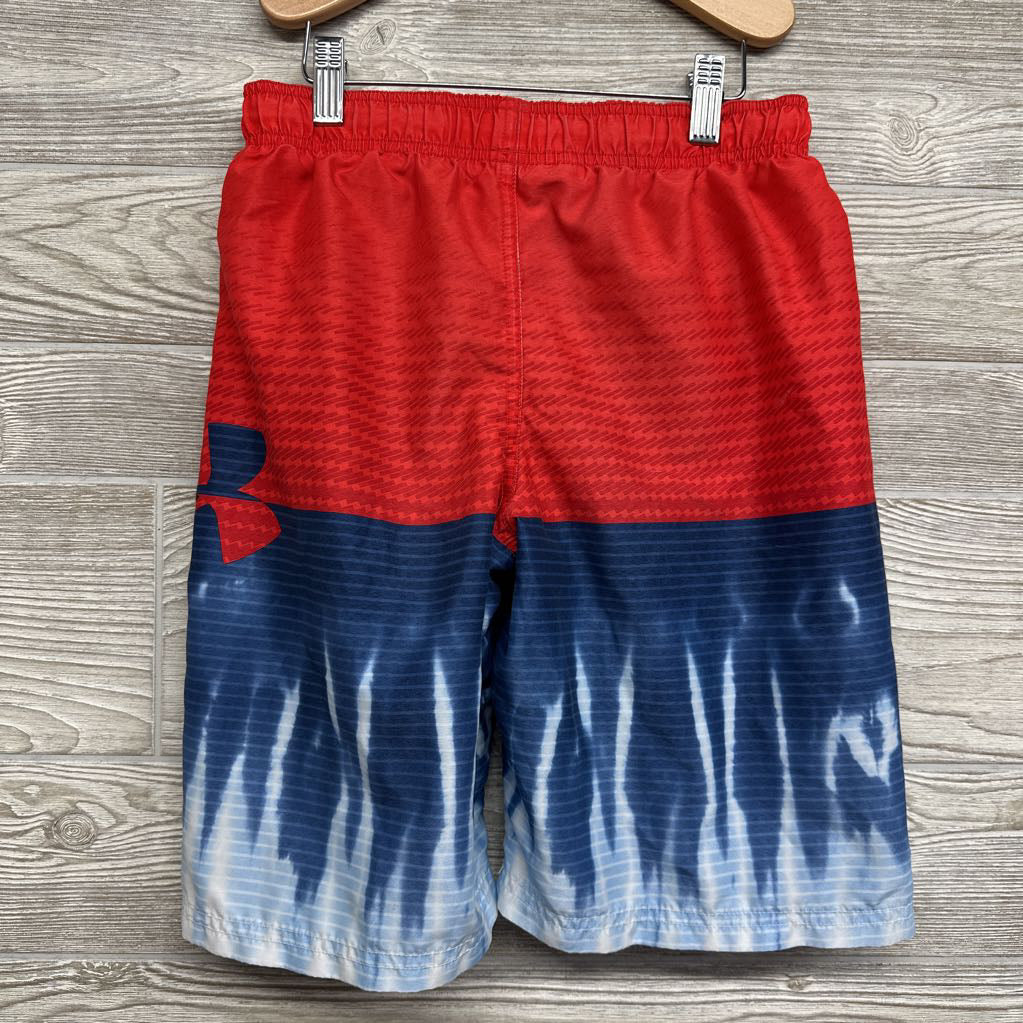 Drawstring Swim Trunks Printed 10-12
