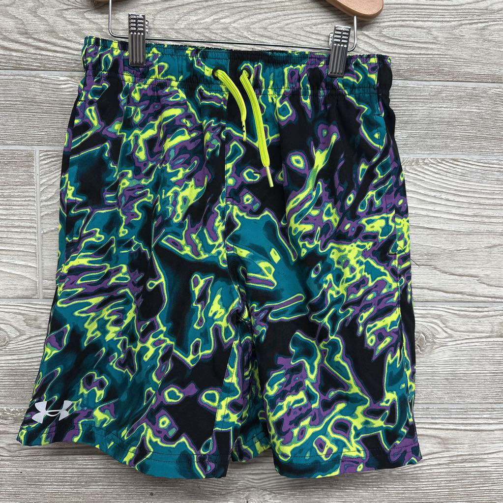 Drawstring Swim Trunks Printed 10-12