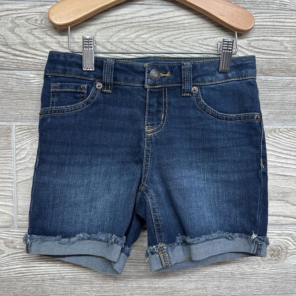 Denim Midi Shorts Cuffed 7-8