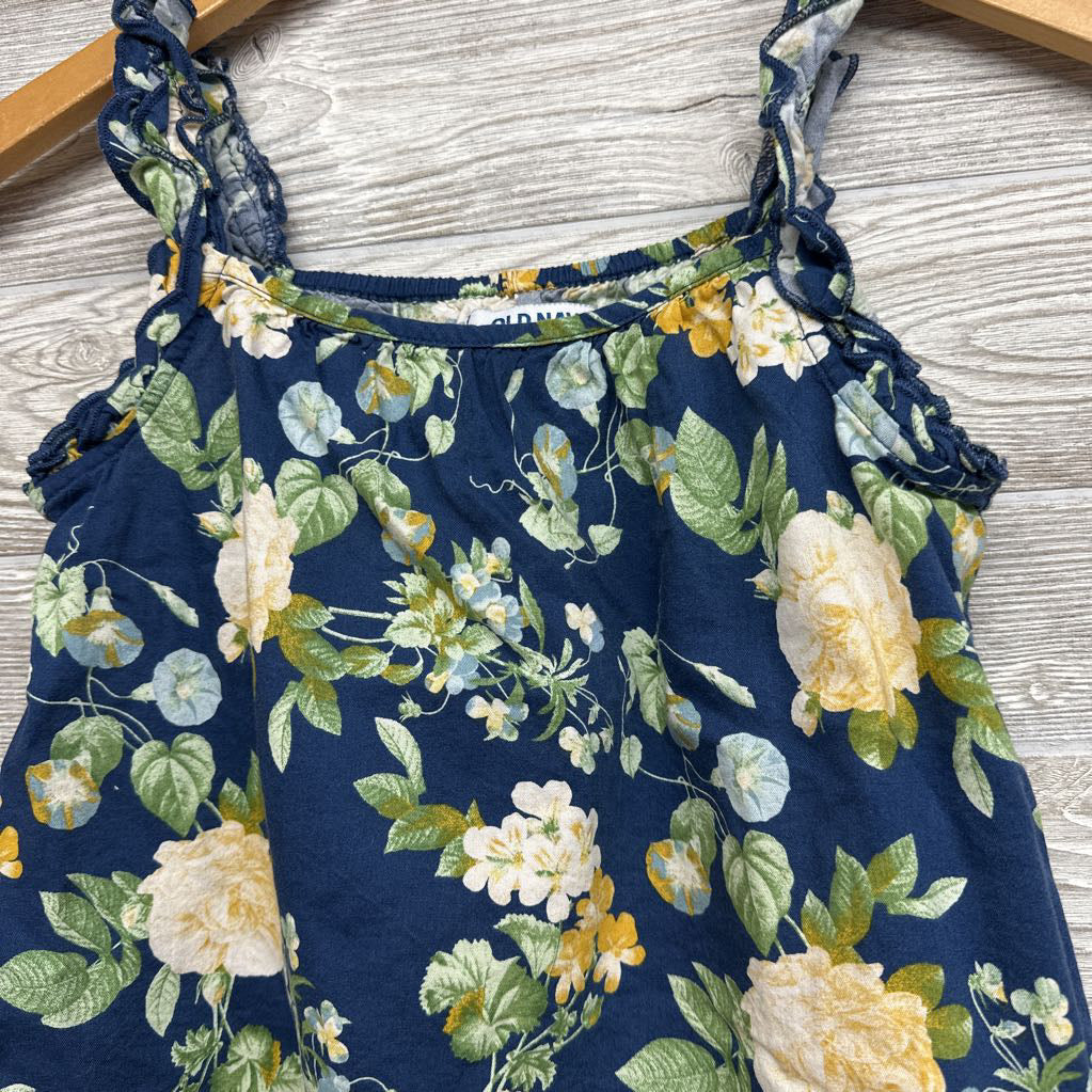 Linen Blend Tank Top Flowers 8