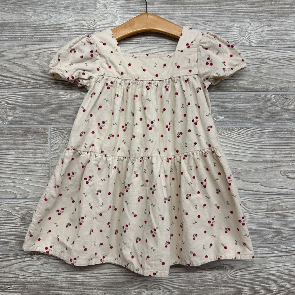 Cord Dress Berries 3T