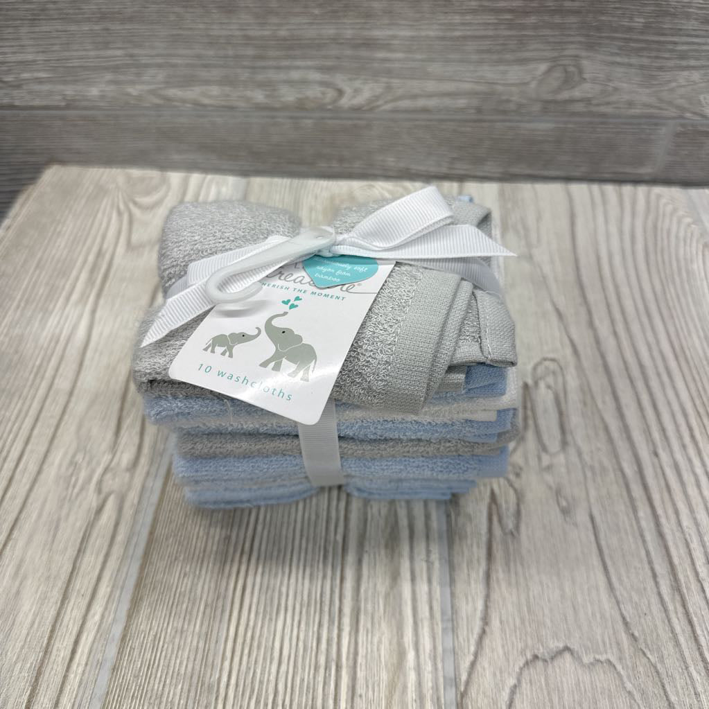 NEW 10 Pk Washcloths