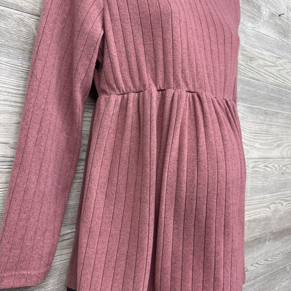 LS Ribbed Hacci Blouse Large