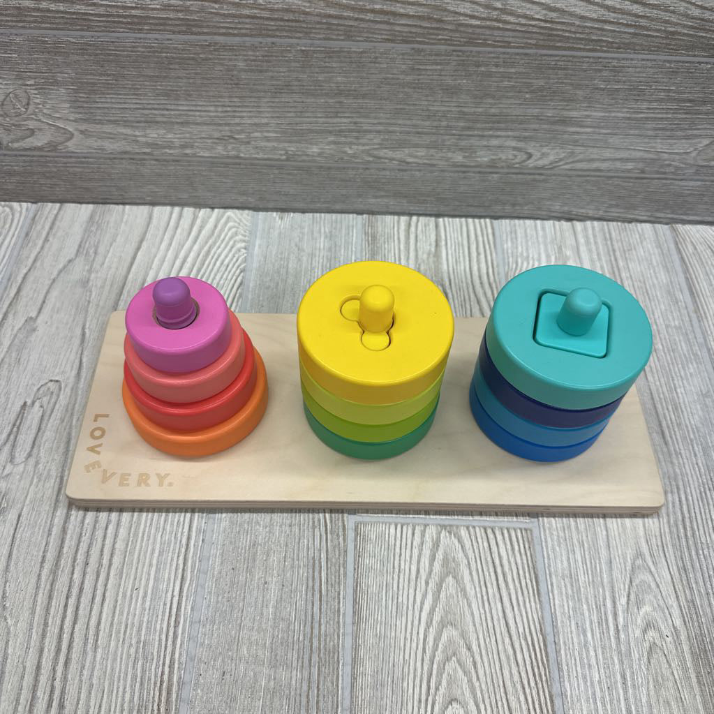 Wooden Twist & Pivot Pattern Puzzle