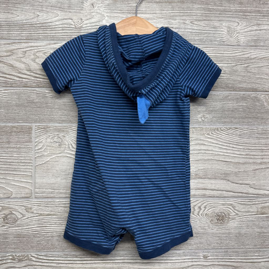 Shorty Romper W/ Hood Whale 18M