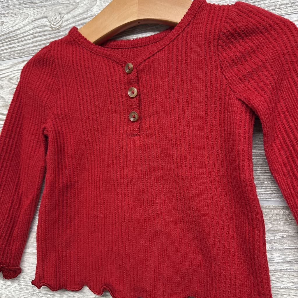 Ribbed Henley Shirt 12M