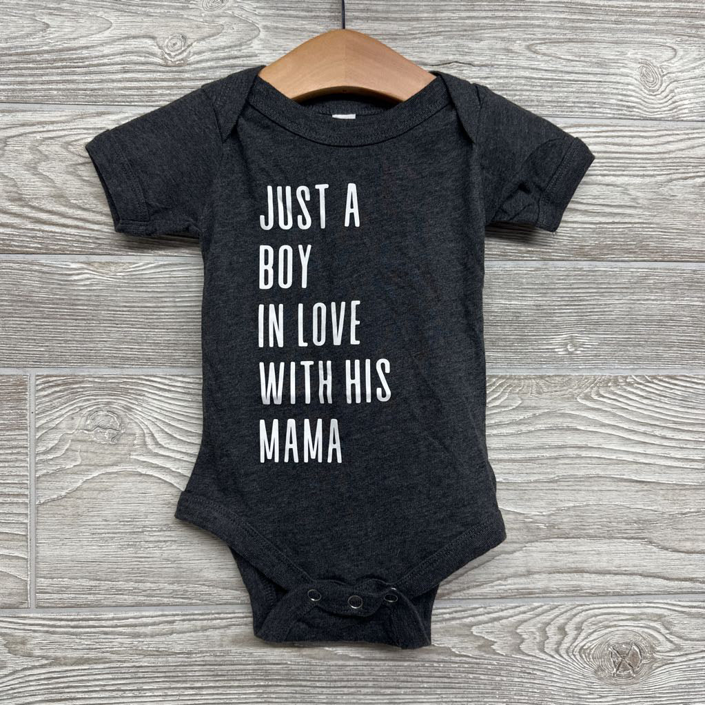 Bodysuit Just A Boy In Love With His Mama 3-6M