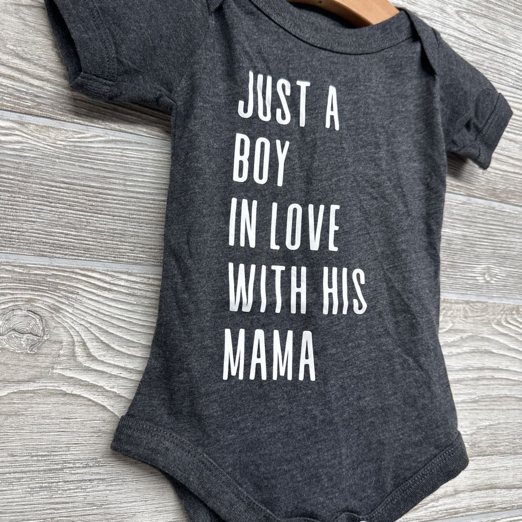 Bodysuit Just A Boy In Love With His Mama 3-6M