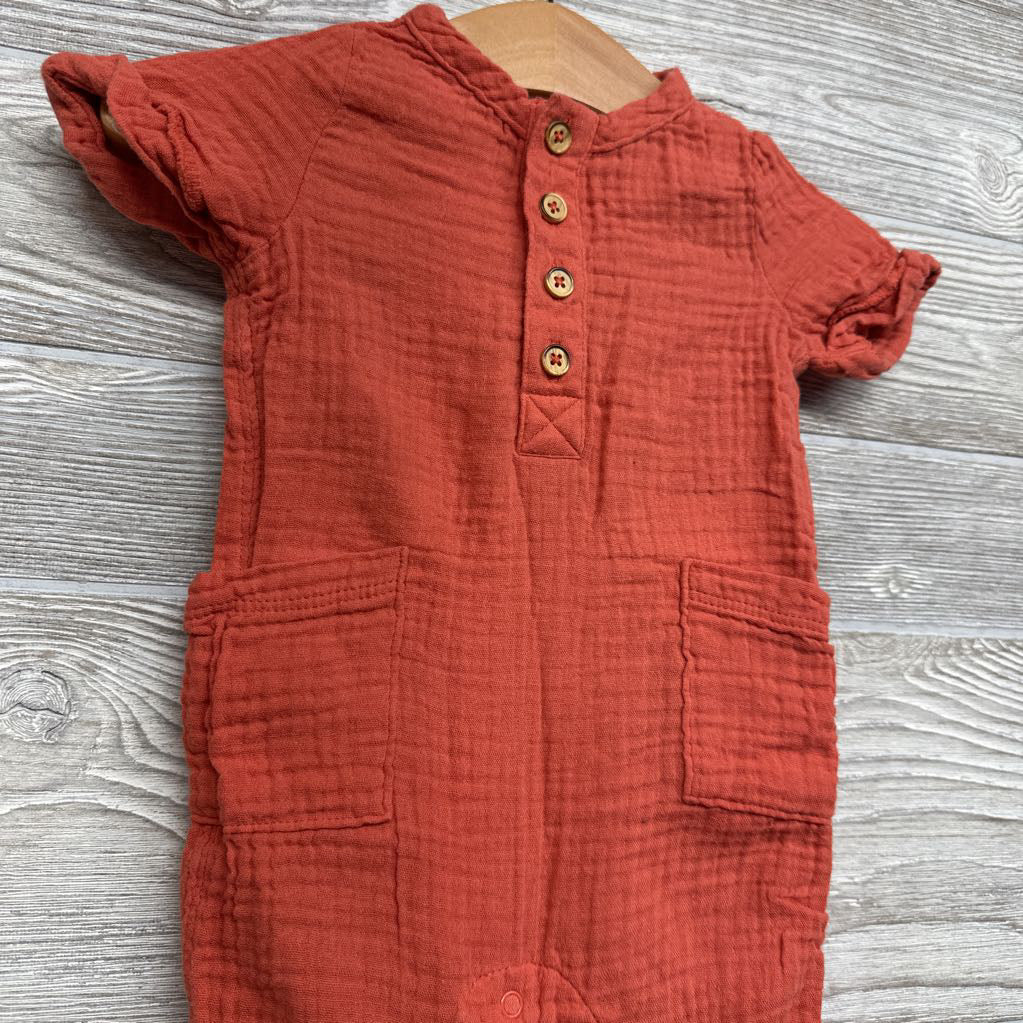 Muslin Outfit Pockets 3-6M