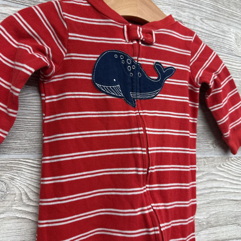 Sleeper Stripes Whale 3-6M