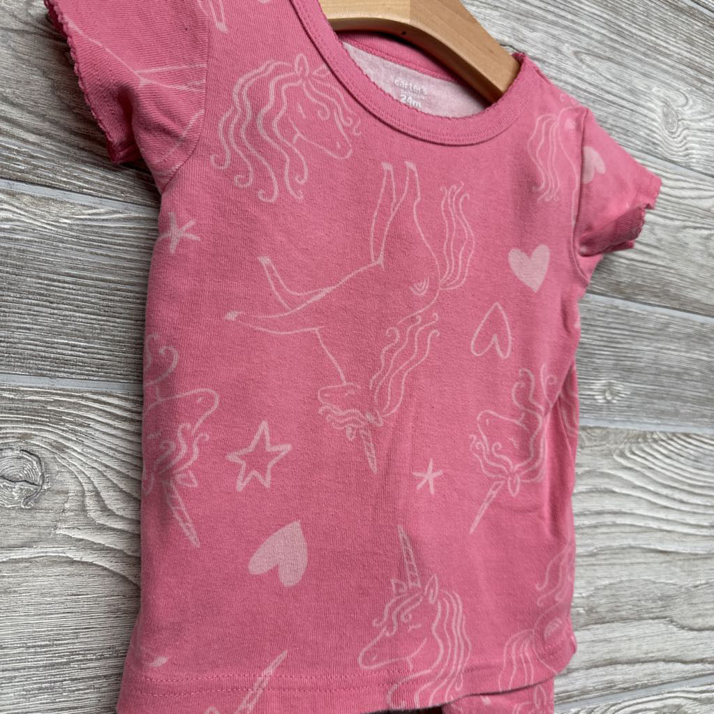 2 Pc Pj Unicorns & Hearts 24M