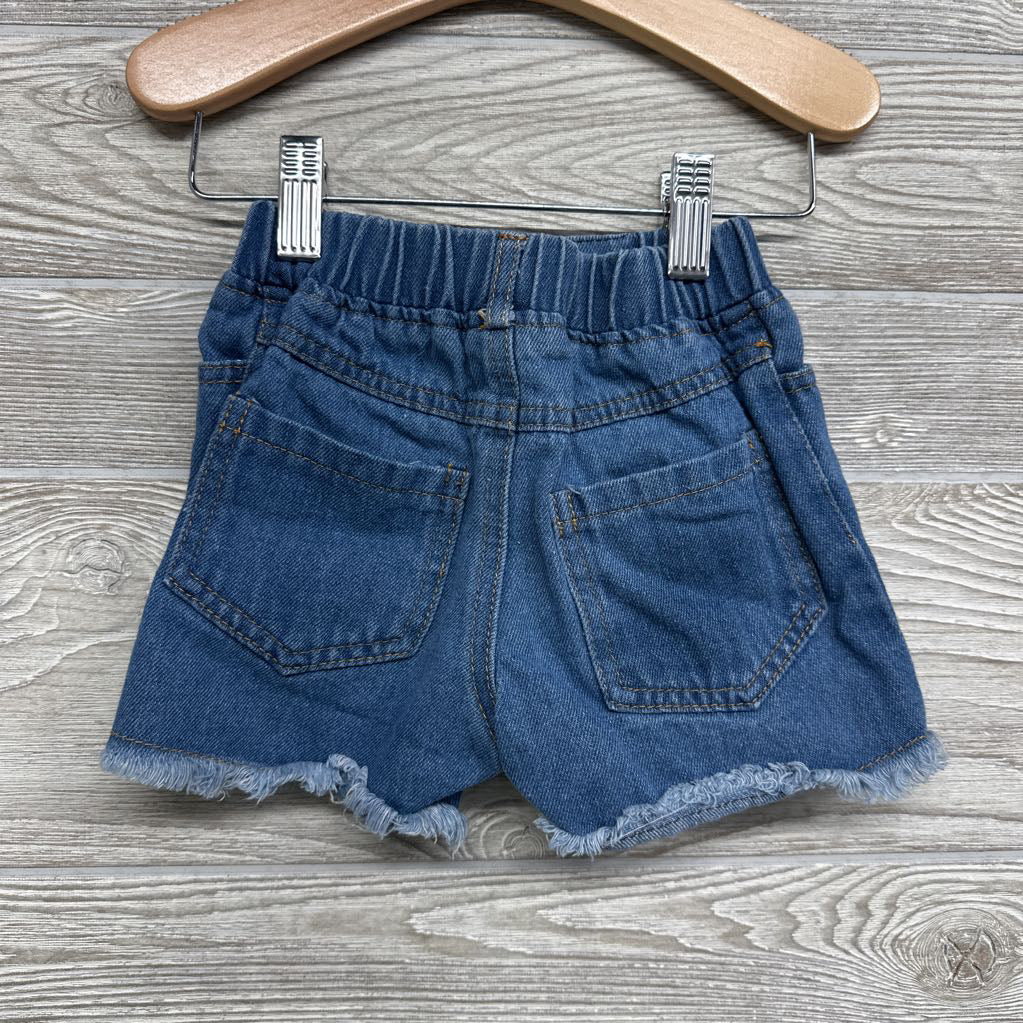 Peplum Shirt Polka Dot & Denim Shorts 18-24M