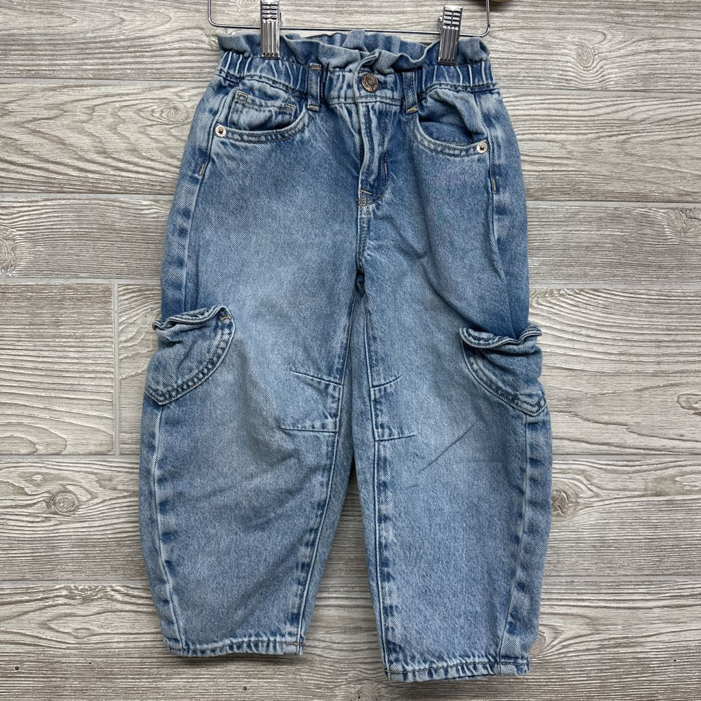 Barrel Denim Jeans Heart Side Pockets 4t