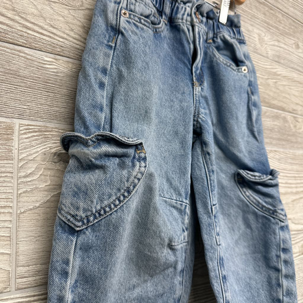 Barrel Denim Jeans Heart Side Pockets 4t