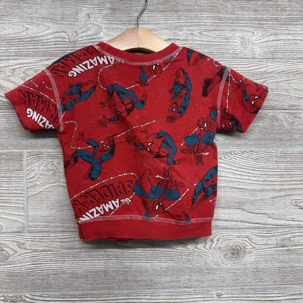 Spider-man Weathered Crew Shirt & Shorts 3t