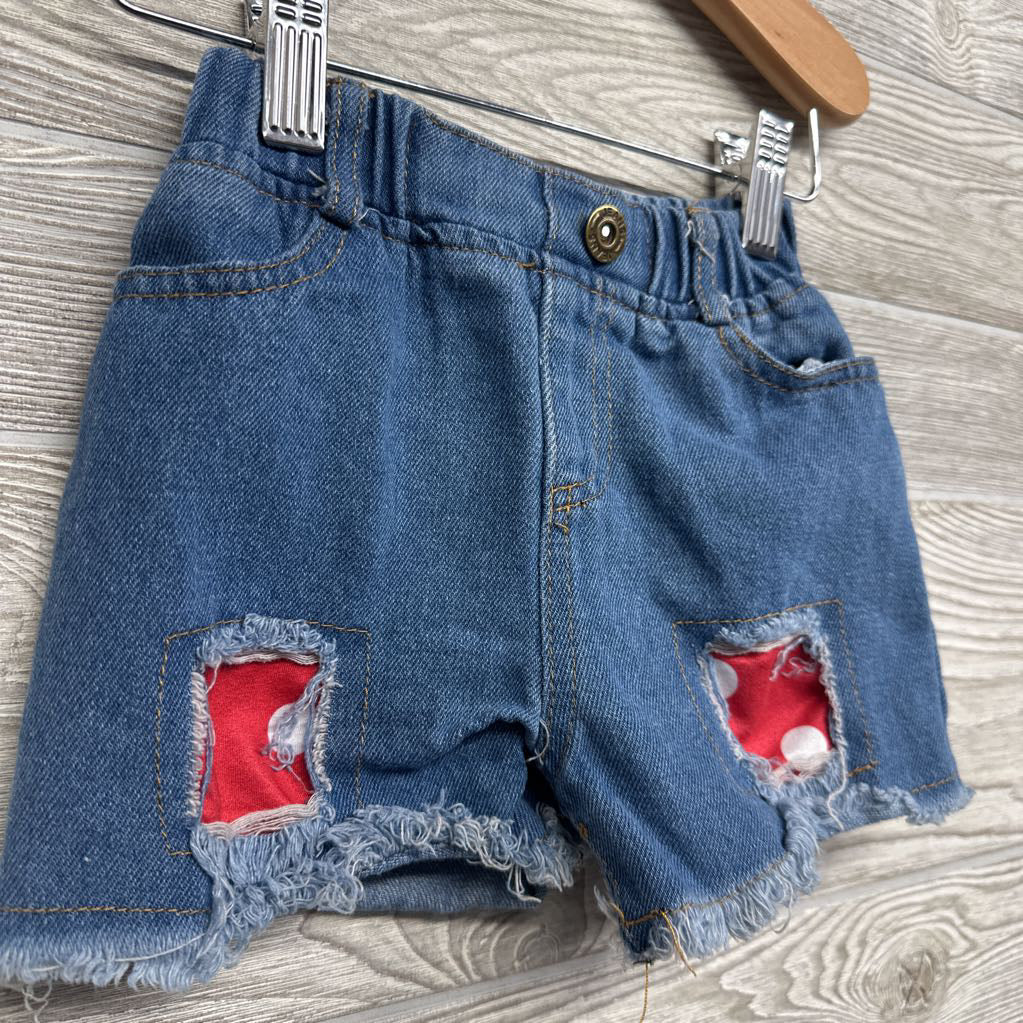 Pull On Denim Shorts Patches 18-24M
