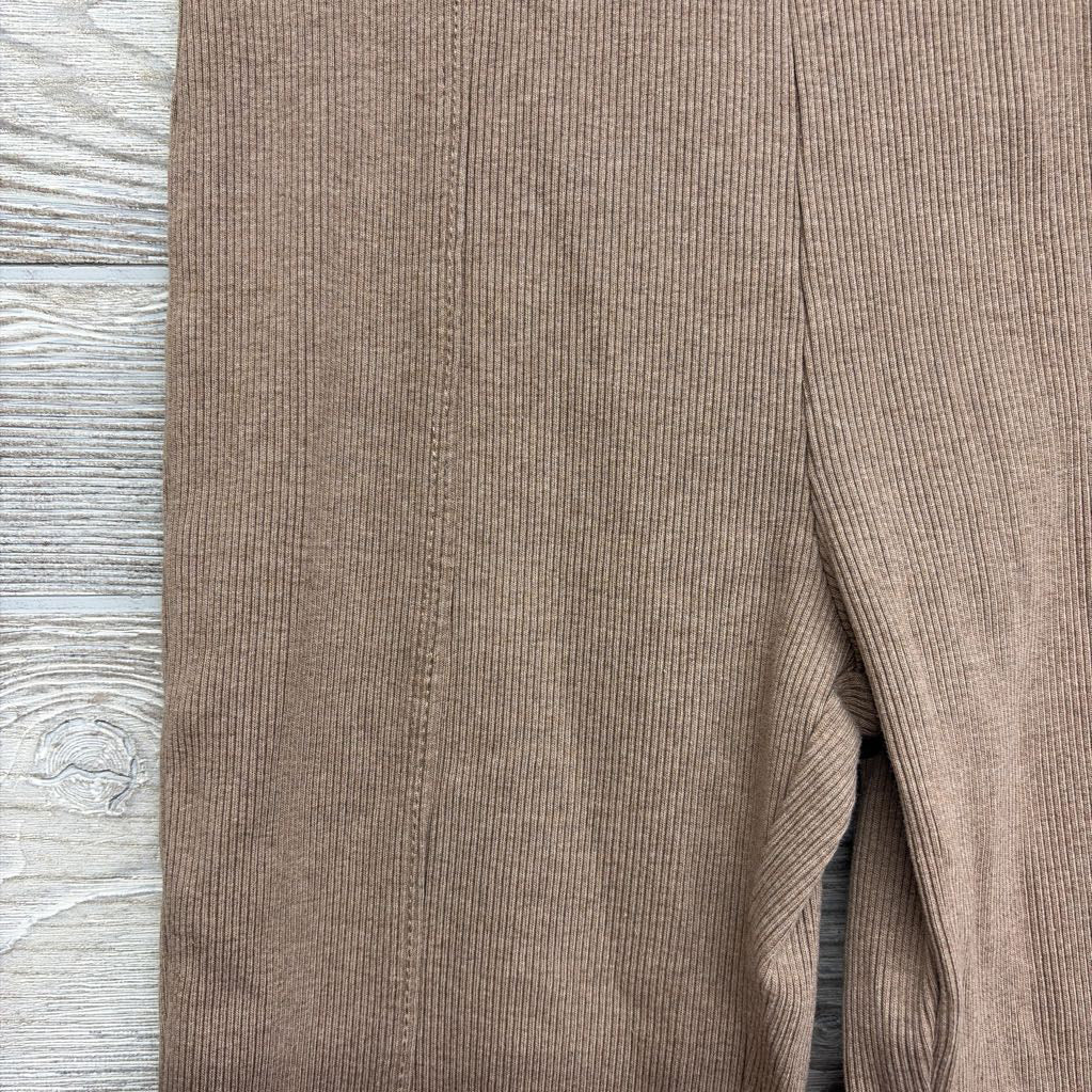 Ribbed Flare Pants Slit Hem 13-14