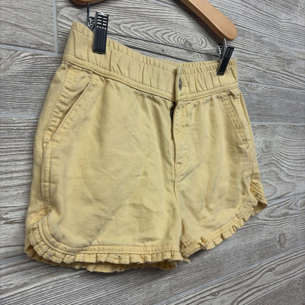 Denim Shorts Ruffle Trim 12