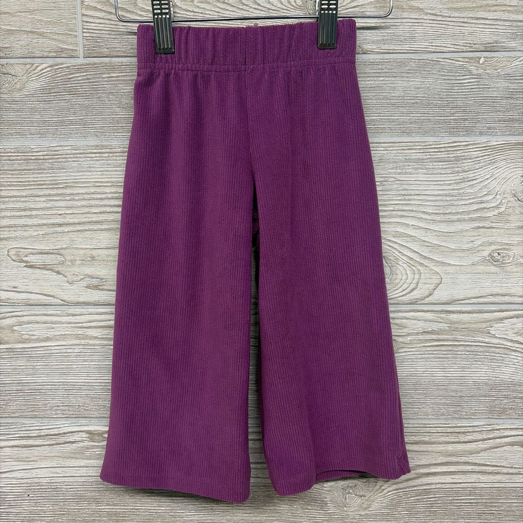 Ribbed Velour Wide Leg Pants 18M