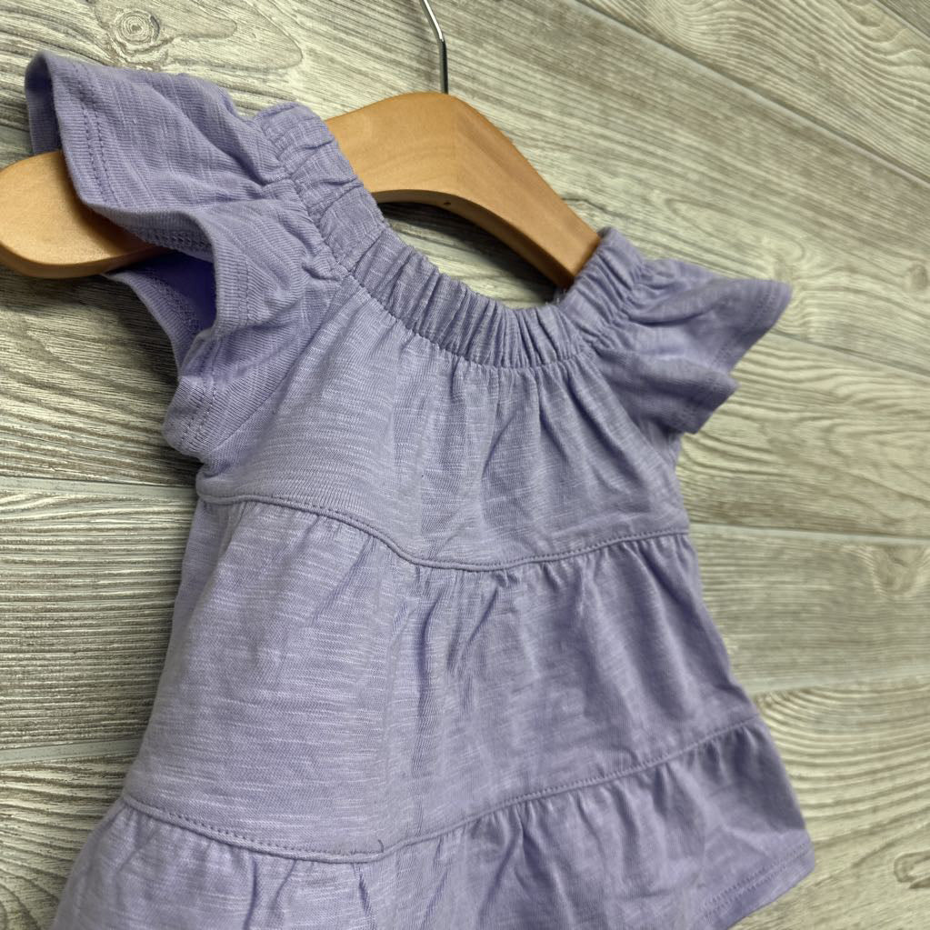 Tiered Off Shoulder Dress 0-3M