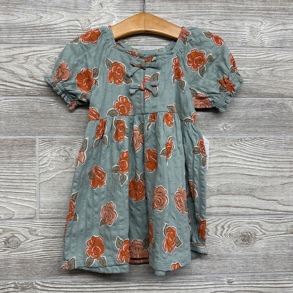 NEW Pointelle Dress Flowers Bows 18M