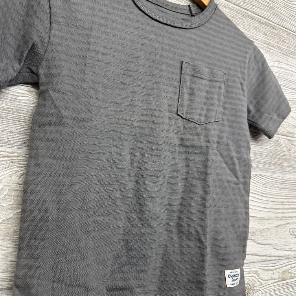 Textured Shirt Stripes Chest Pocket 6