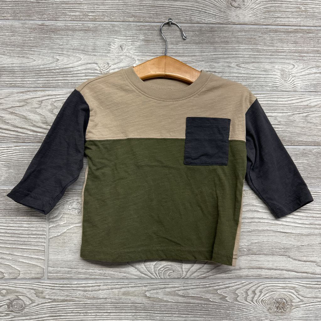 LS Shirt Color Block Chest Pocket 12M