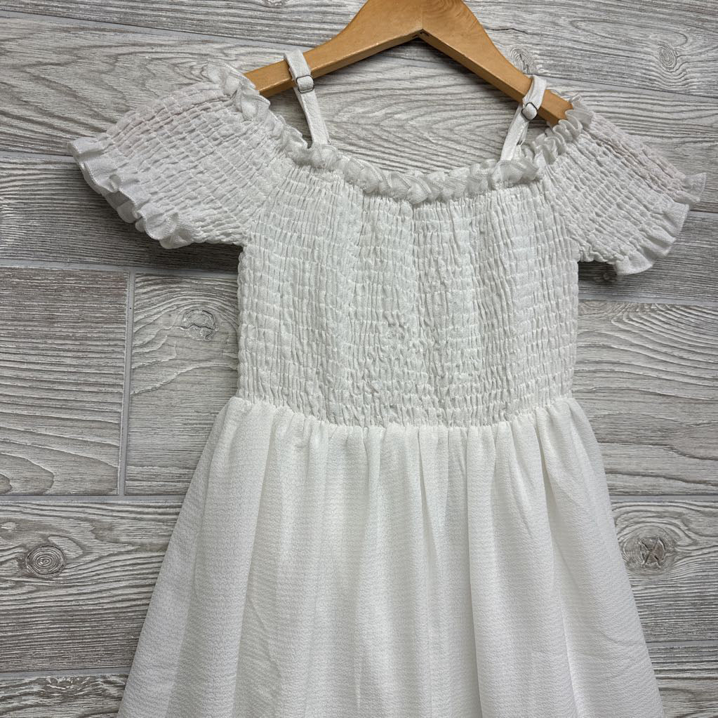 Off Shoulder Smocked Dress 8