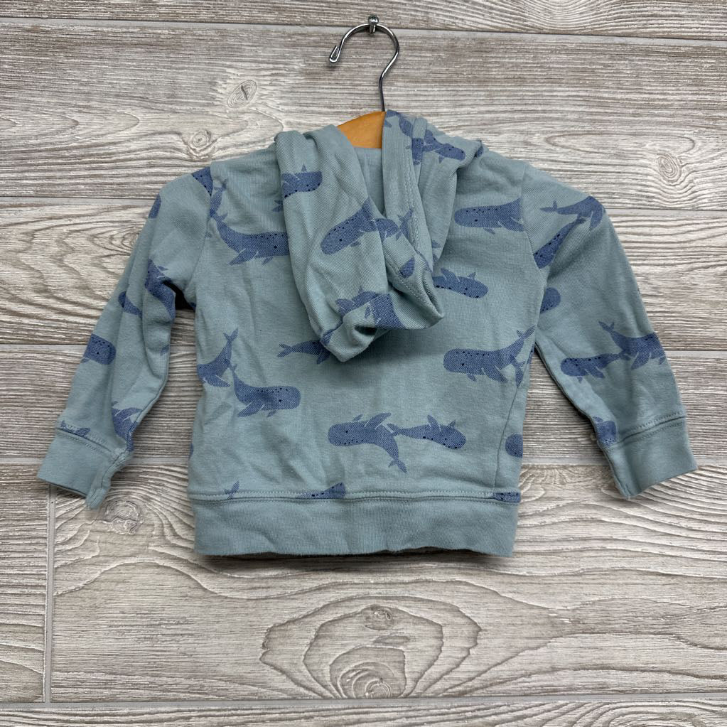 Full Zip Hoodie Whales 6-9M