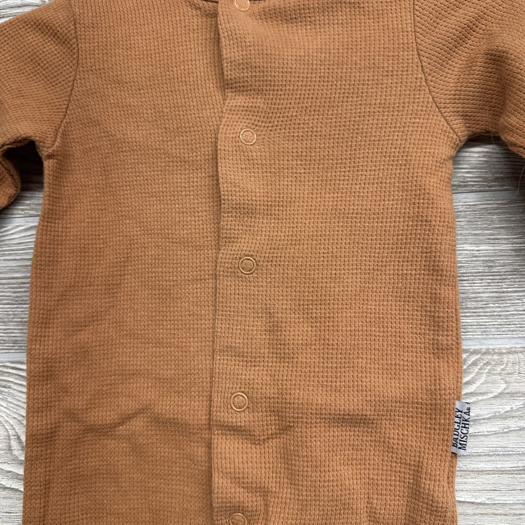 Waffle Knit Snap Sleeper 0-3M