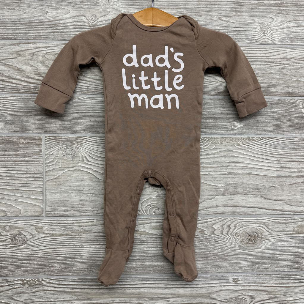 LS Footed Outfit Dad's Little Man 3M