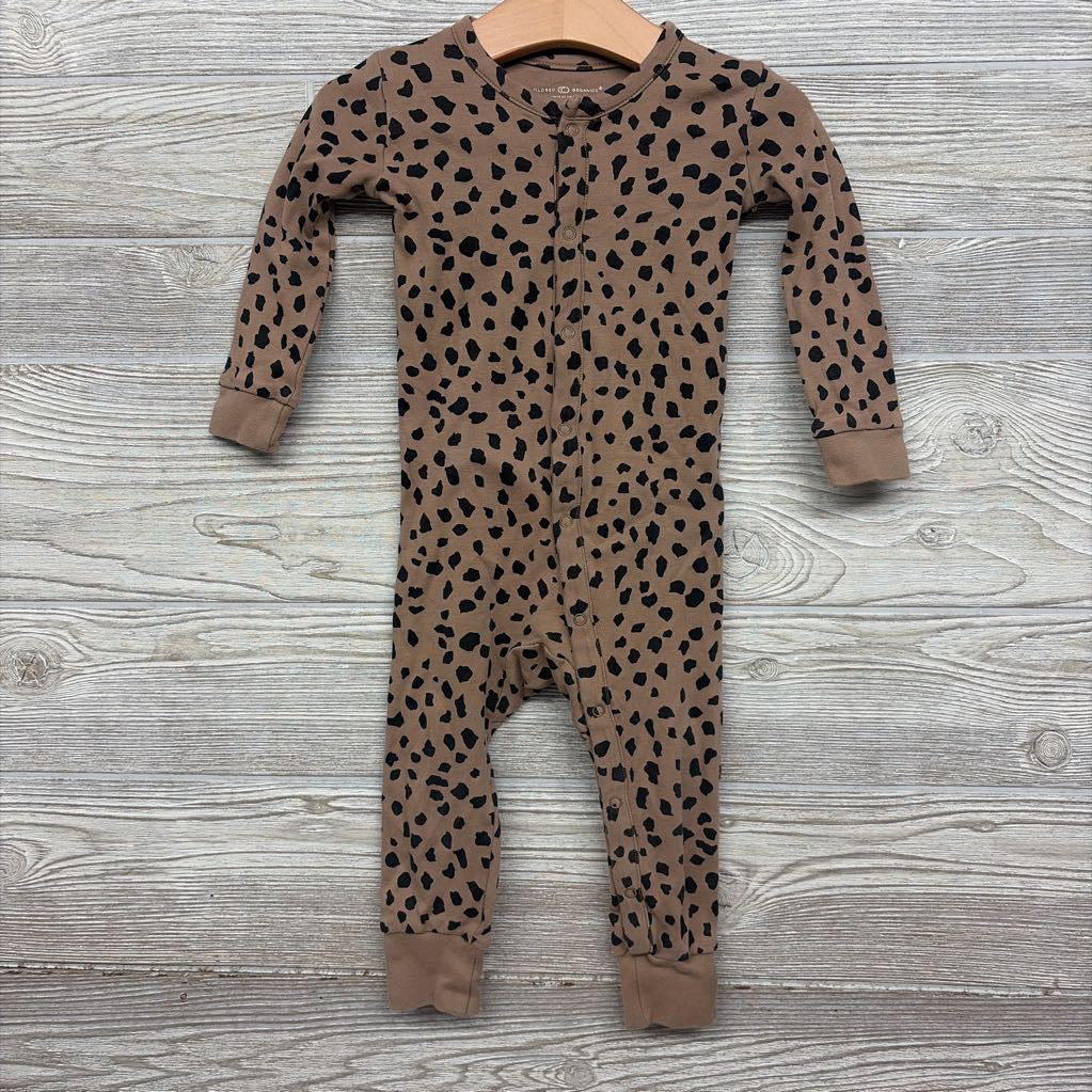 LS Snap Outfit Animal Print 12-18M