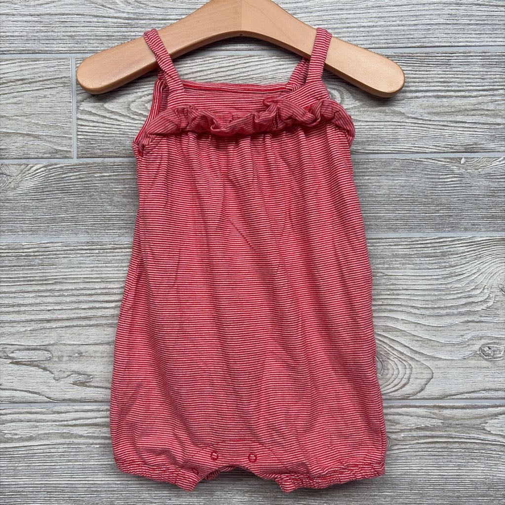 Tank Ruffle Romper Stripes 9-12M