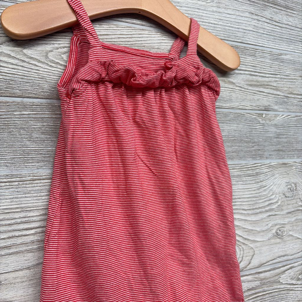Tank Ruffle Romper Stripes 9-12M