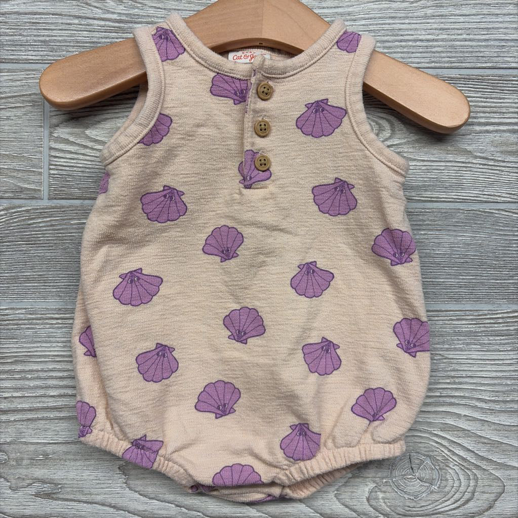 Tank Romper Sea Shells 0-3M
