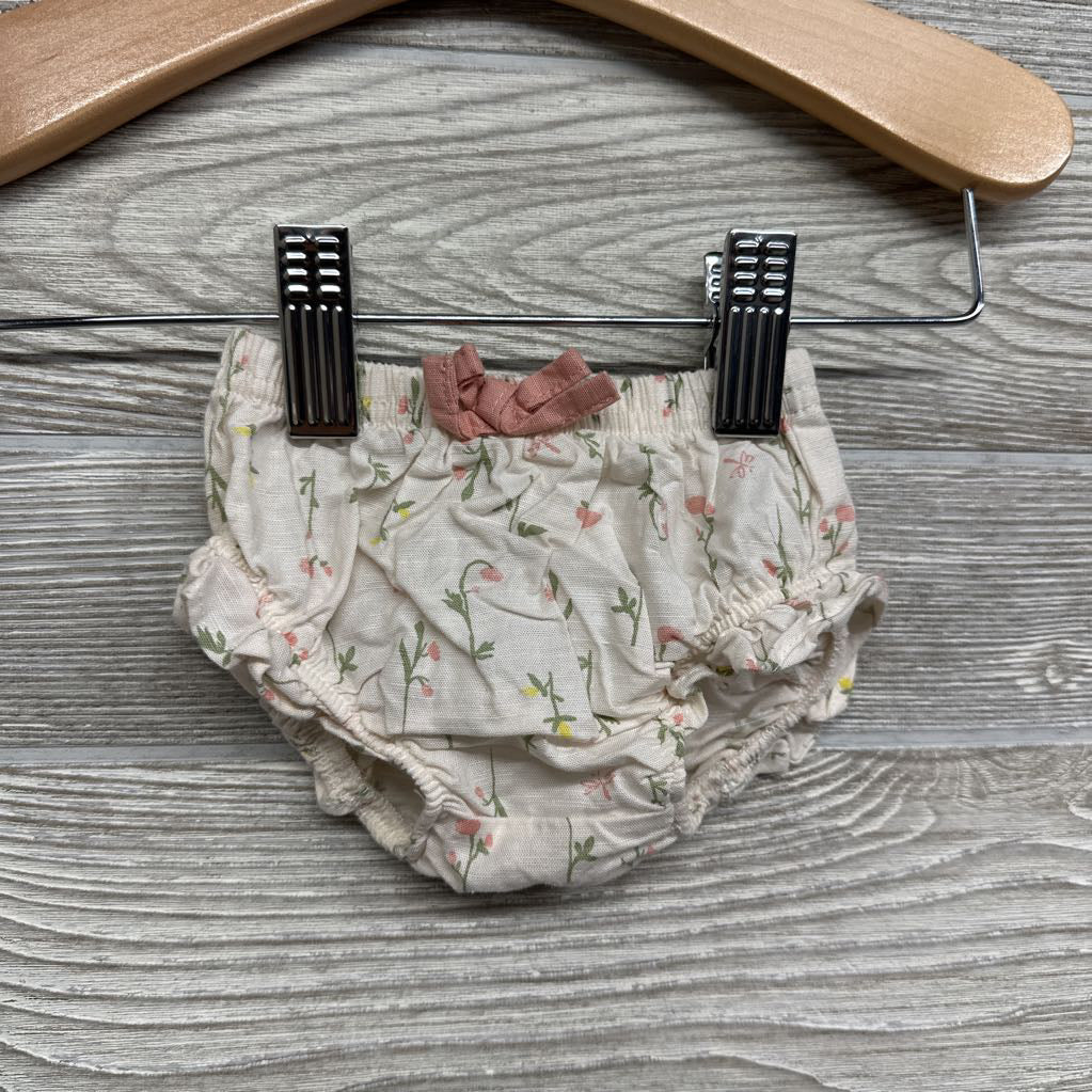 Flutter Strap Tank Top & Bloomers W/ Hat Flowers NB