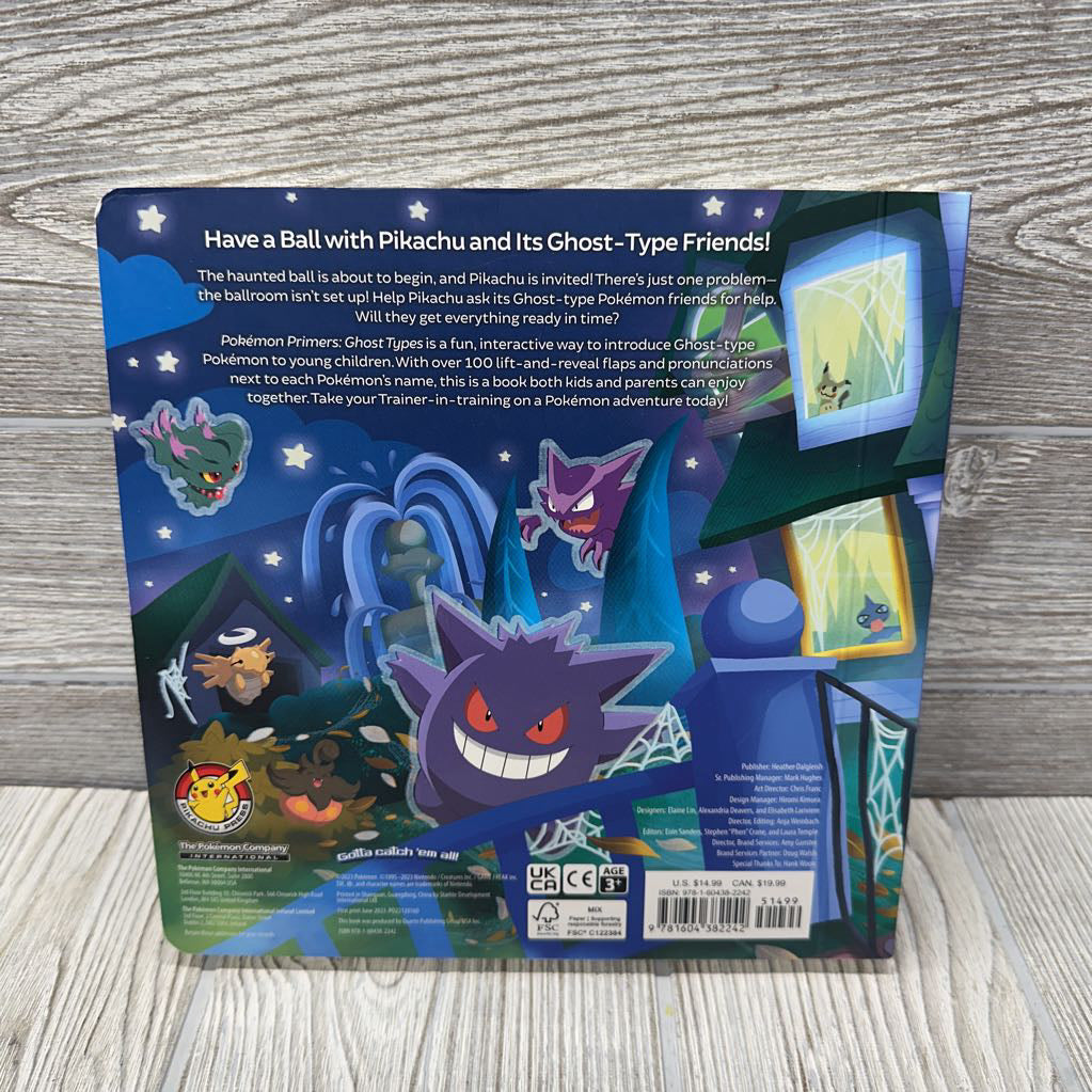 Pokemon Ghost Types Board Book