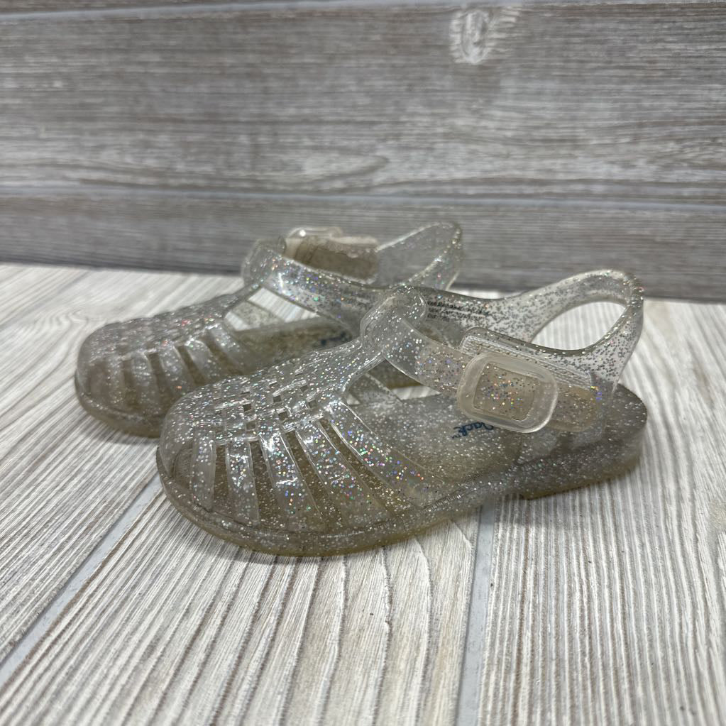 Glitter Jelly Sandals 6c