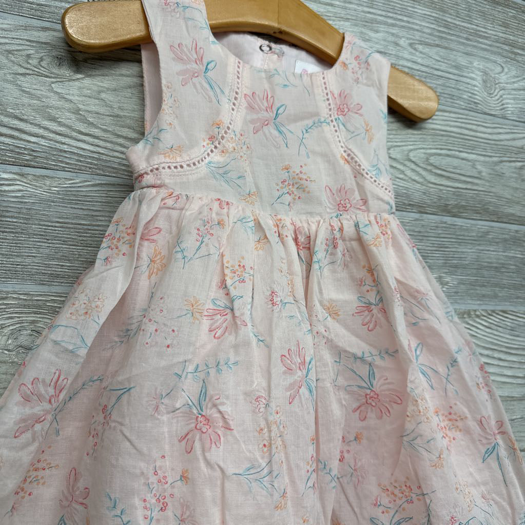 Sleeveless Dress Flowers 24M