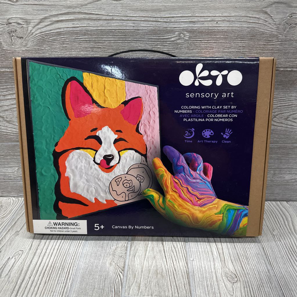 NEW Sensory Art Canvas By Numbers