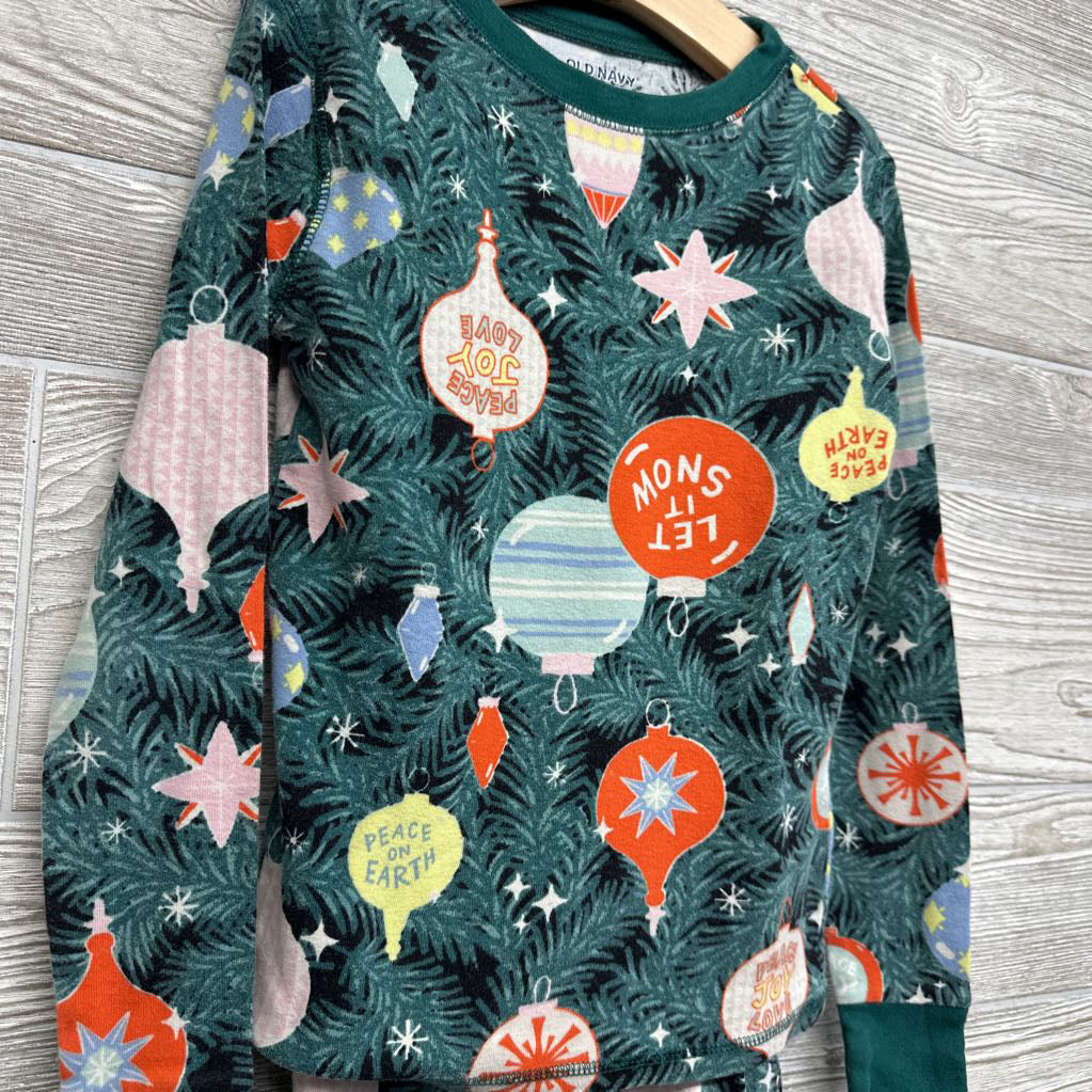 2 Pc LS PJs Let It Snow Peace Joy 8